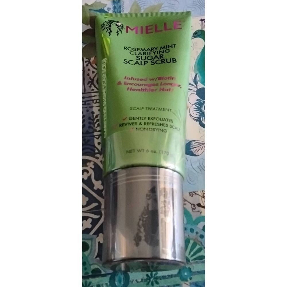 New MIELLE Rosemary Mint Clarifying Sugar Scalp Scrub~6 oz.